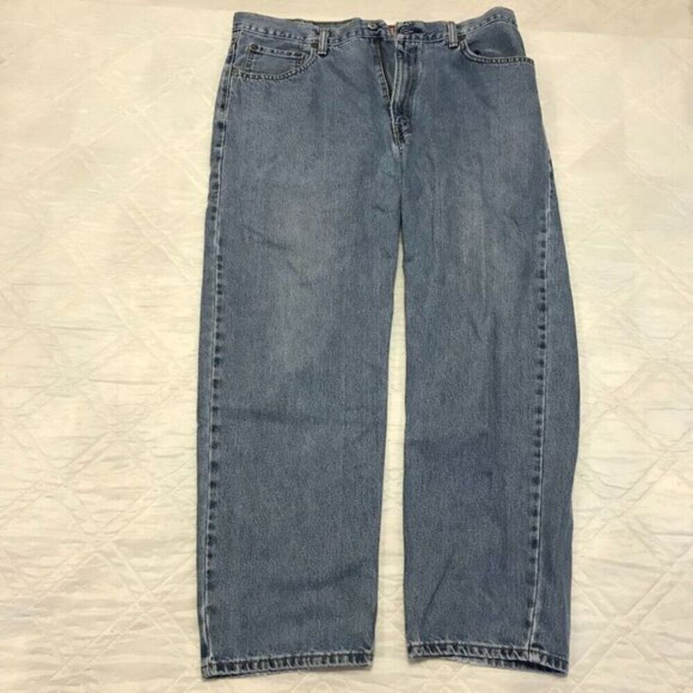 Levis Classic 550 well worn faded blue jeans‎ 38X30 Relaxed Fit